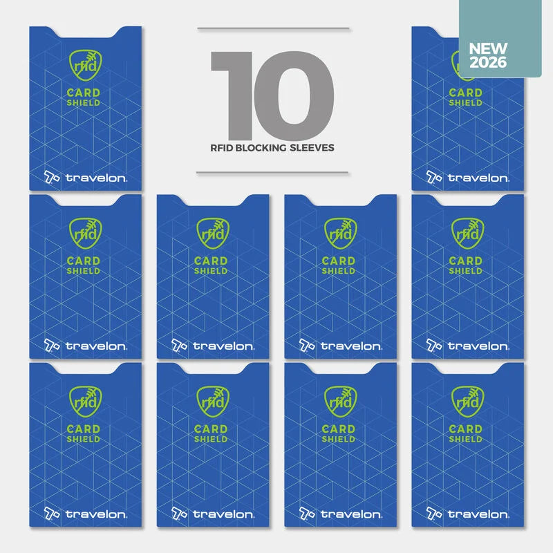 Travelon Set of 10 RFID Blocking Card Sleeves