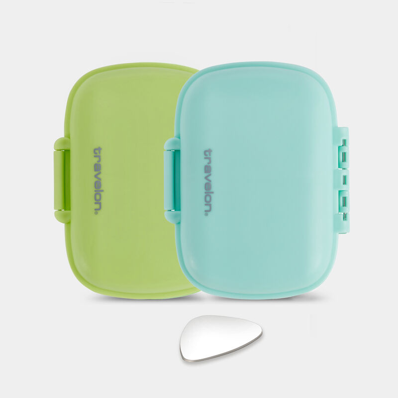 Travelon World Travel Essentials Set of 2 Pill Box / Organizer