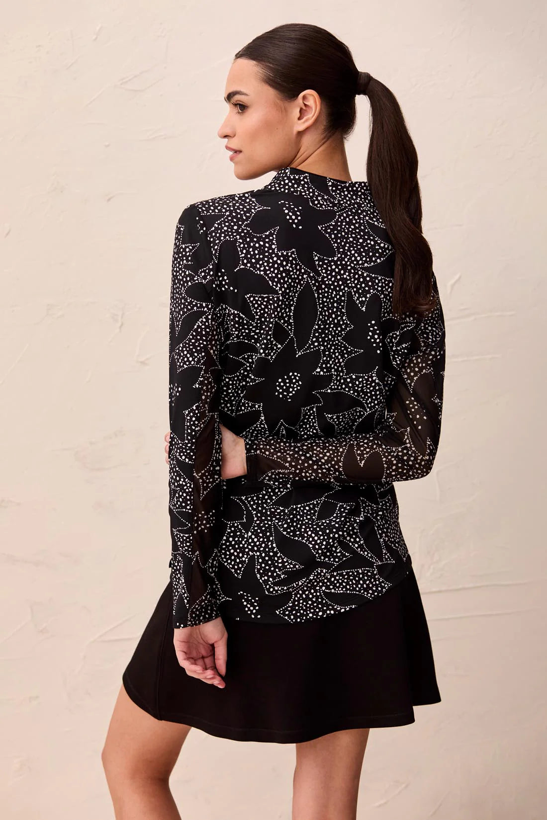 Tribal Sport UPF 50+ High Performancee Quarter-Zip Long Sleeve Pullover