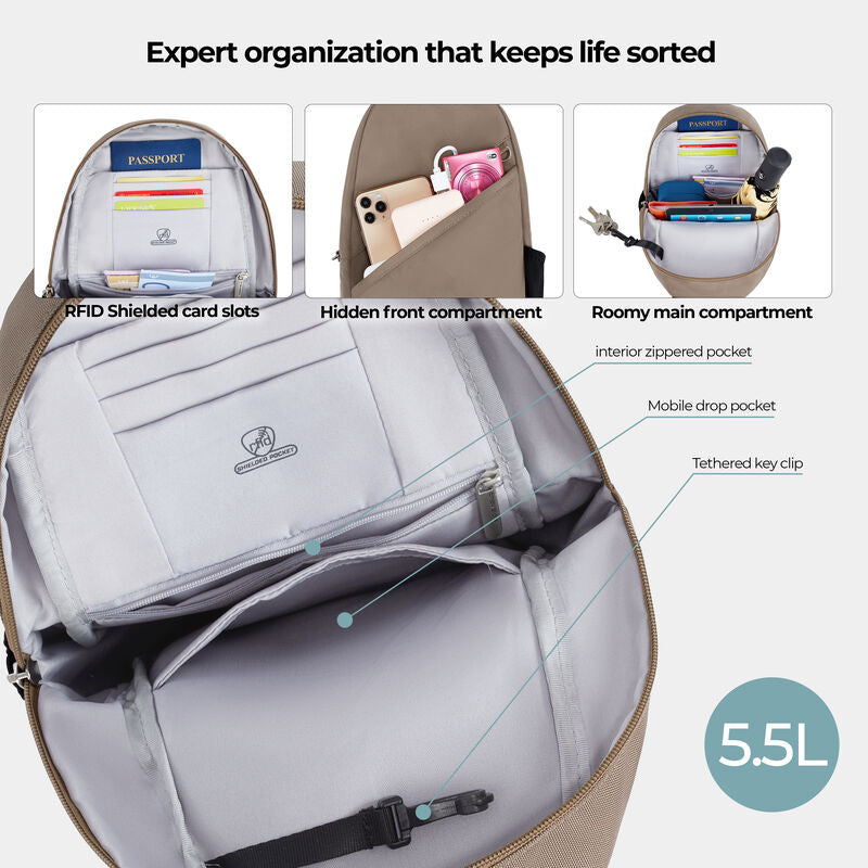 Travelon Anti-Theft Classic Sling Bag