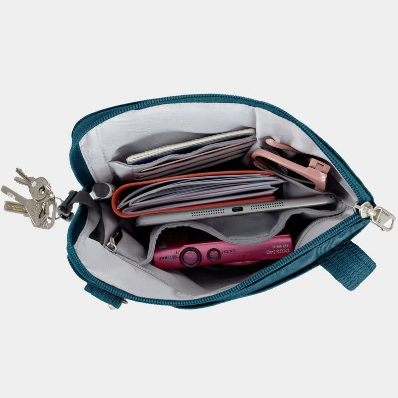Travelon Anti-Theft Classic Slim Double Zip Crossbody
