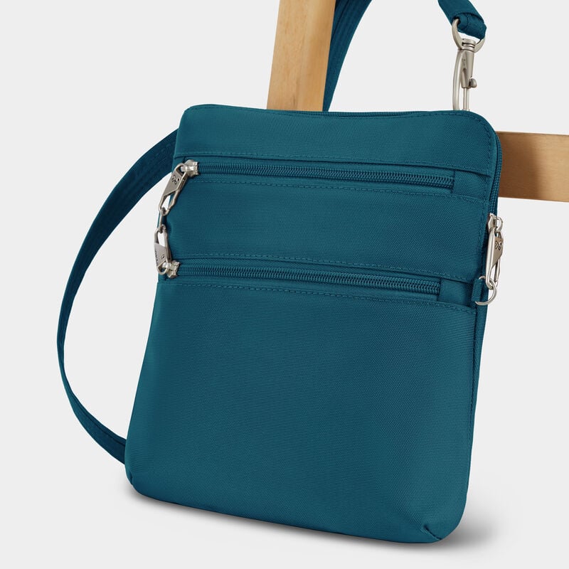 Travelon Anti-Theft Classic Slim Double Zip Crossbody