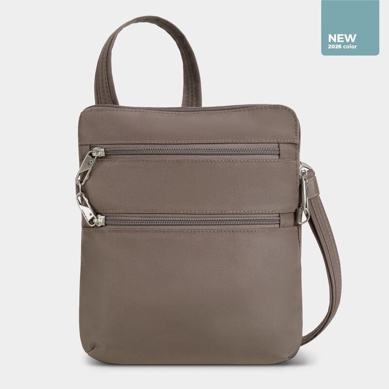 Travelon Anti-Theft Classic Slim Double Zip Crossbody