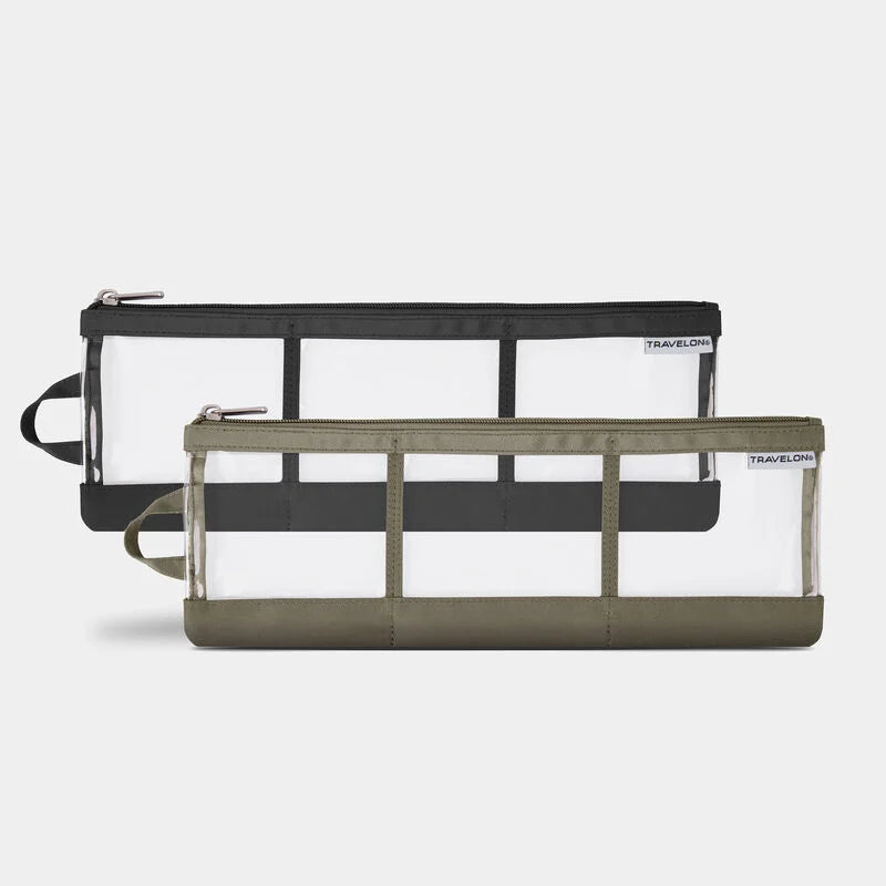 Set of 2 Accessory Organizers - Black / Nutmeg