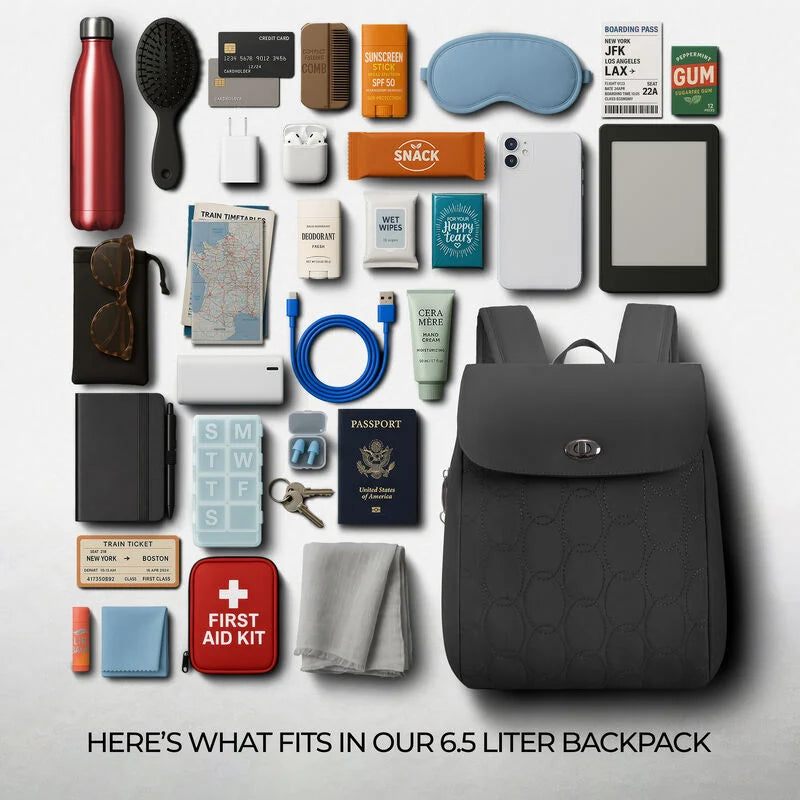 Travelon Runways Anti-Theft Compact Backpack