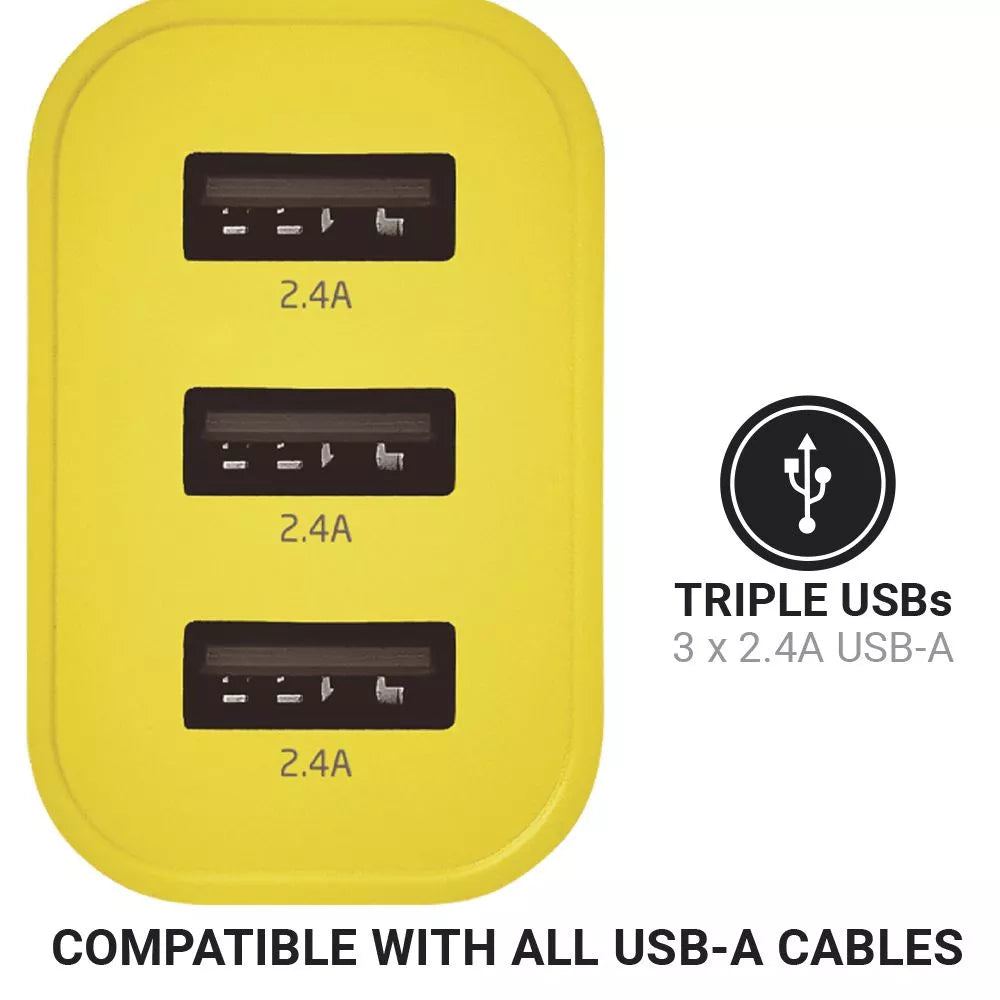 Design Go Worldwide 3 Port USB-A Charger