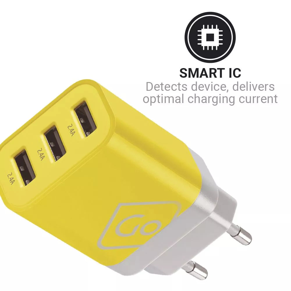 Design Go Worldwide 3 Port USB-A Charger