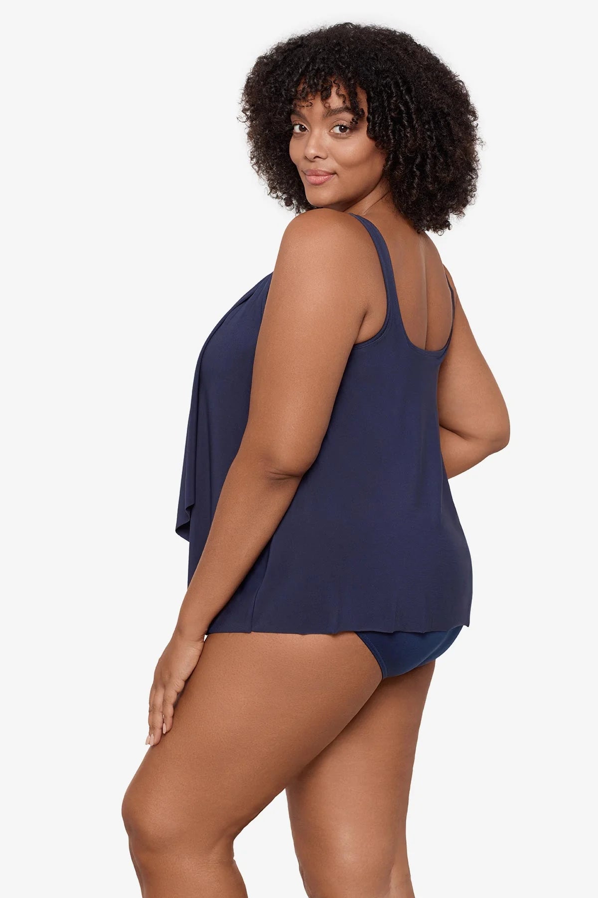 Miraclesuit Plus Size Ursula Tankini Top Midnight