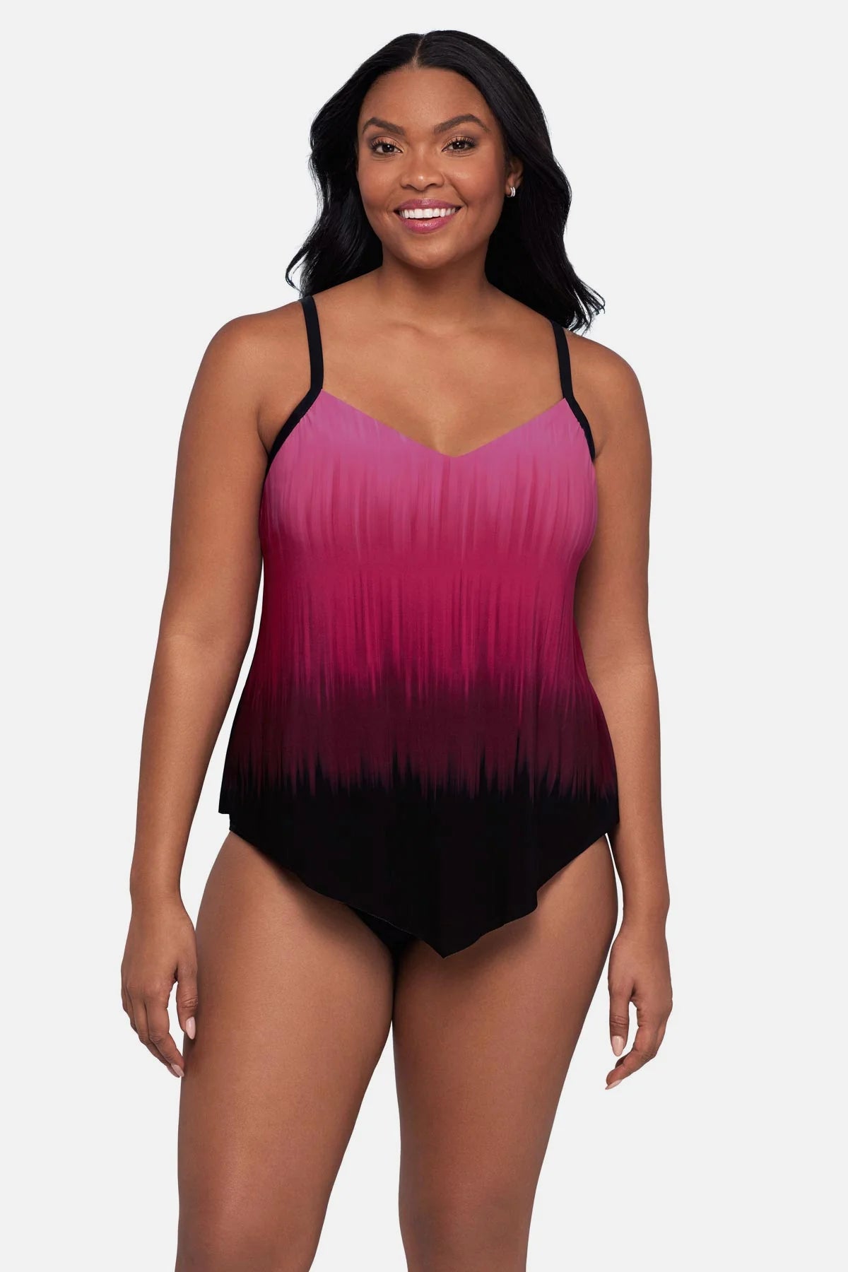 Trimshaper Hank Tankini Top - Rose Ombre