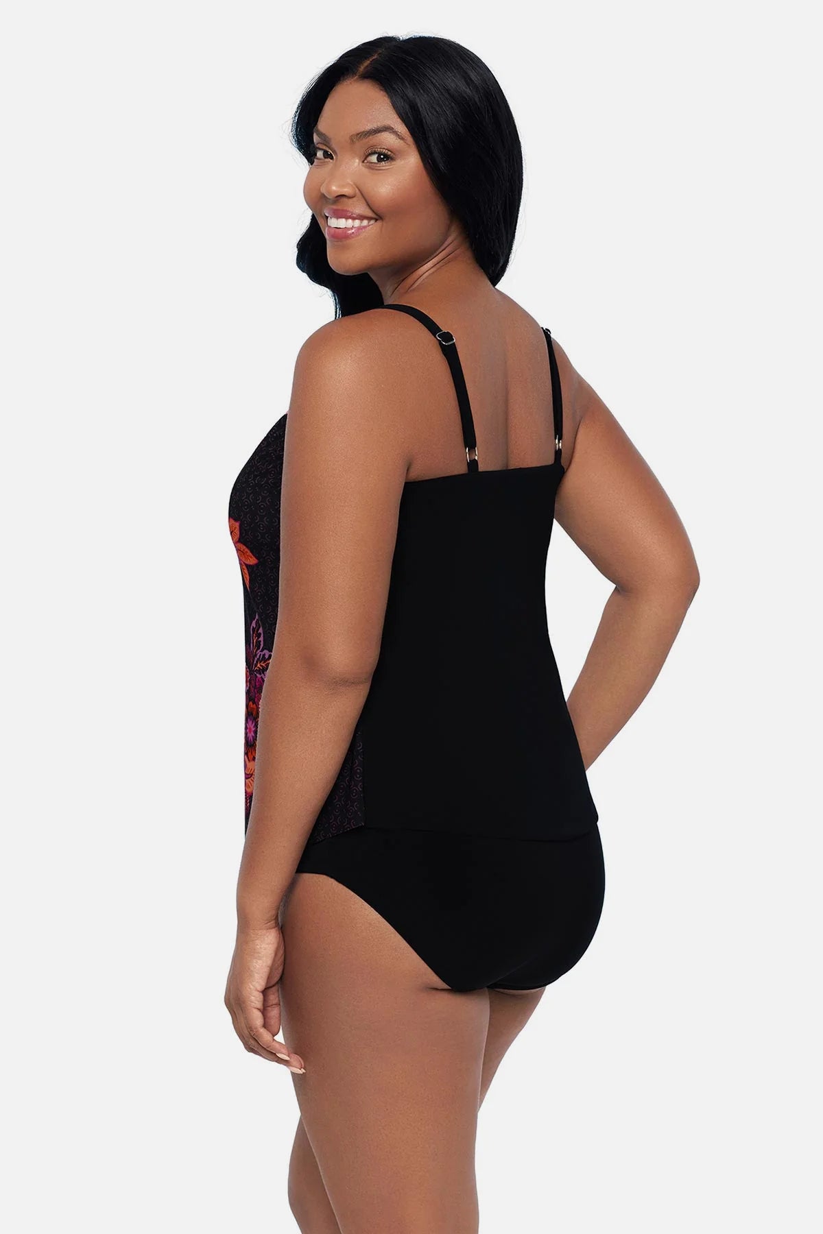 Trimshaper Hank Tankini Top - Baroque Beauty