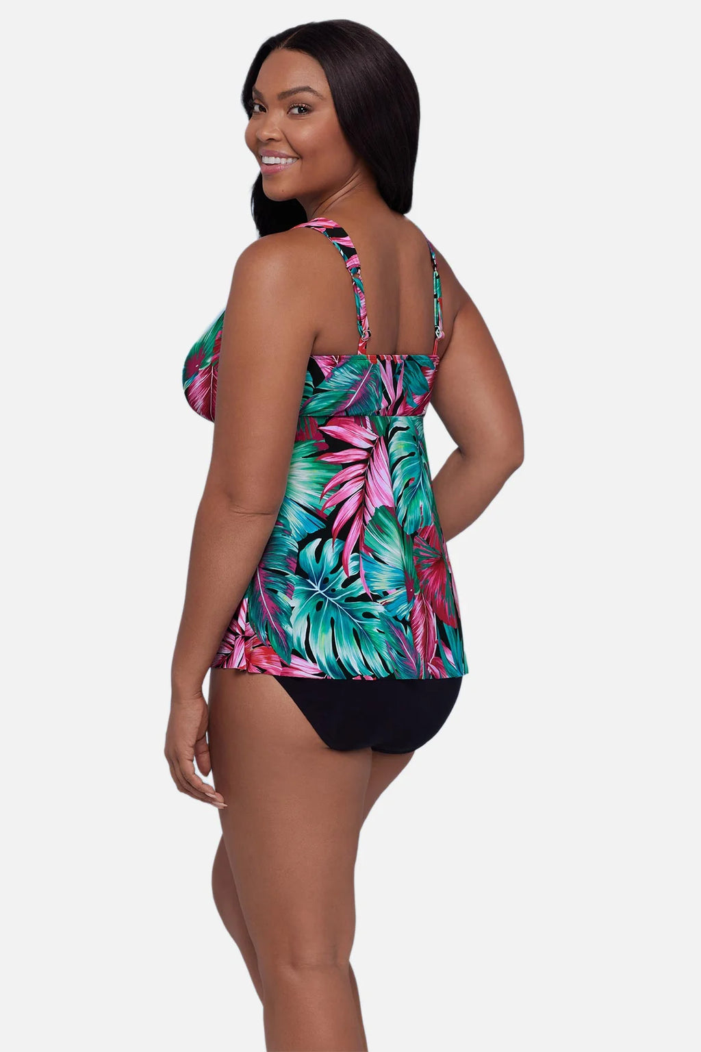 Trimshaper Lily Tankini Top - Hot Tropic