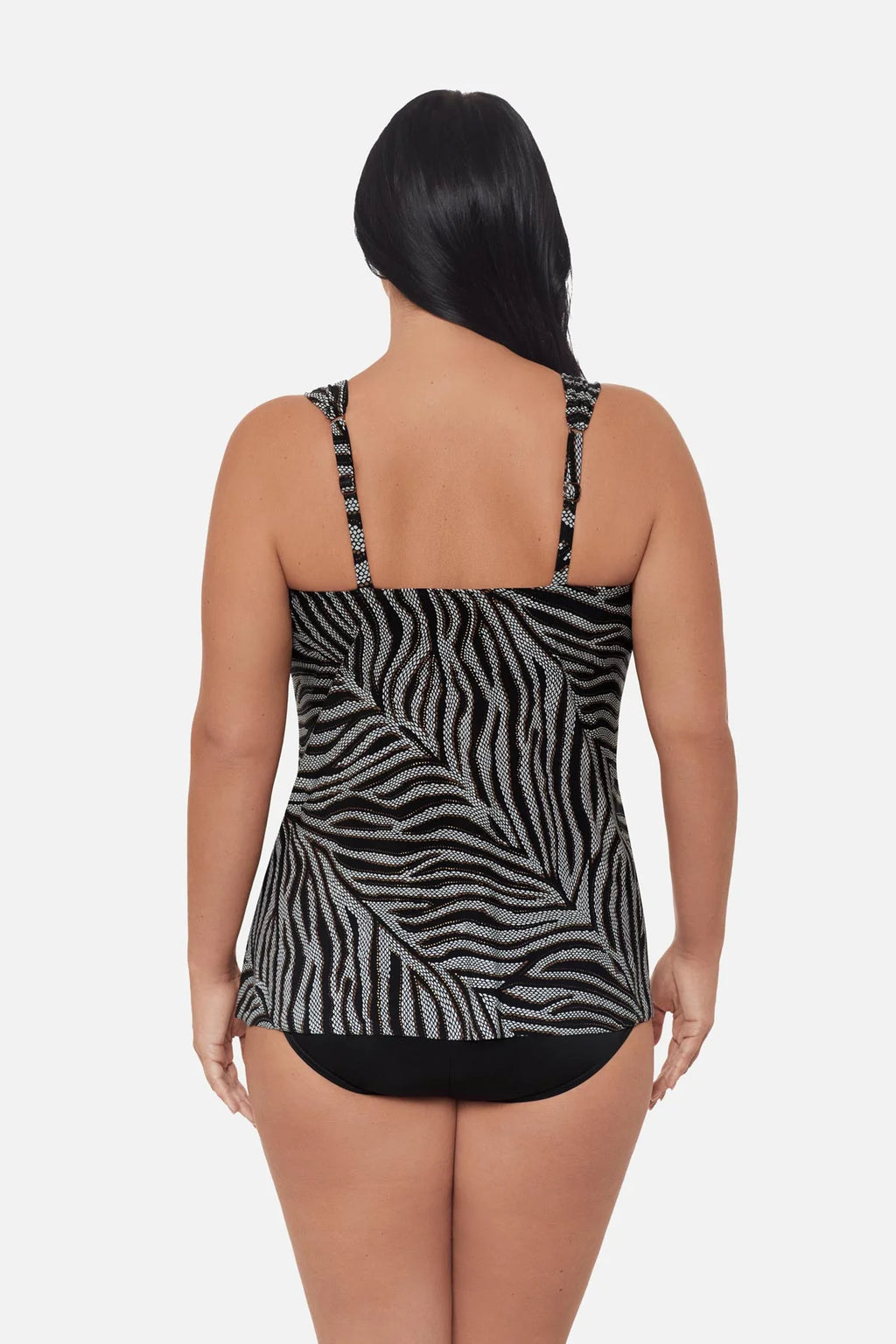 Miraclesuit Plus Size Dazzle Tankini Top in Zirconic