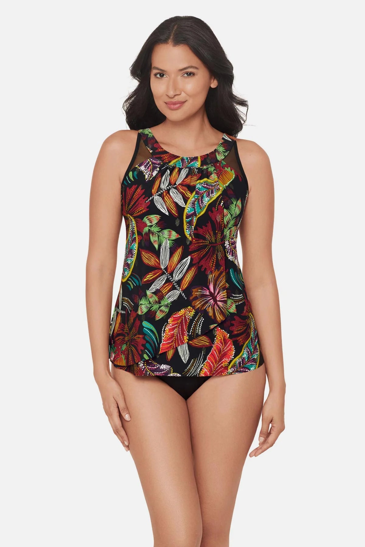 Miracle Suit Ursula Tankini Top in Pluma Orla
