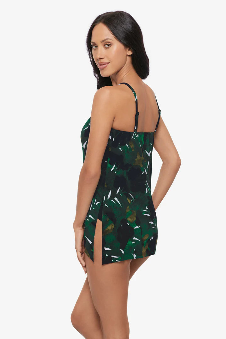 Magicsuit Regina Tankini Top in Palmetto - Green Multi