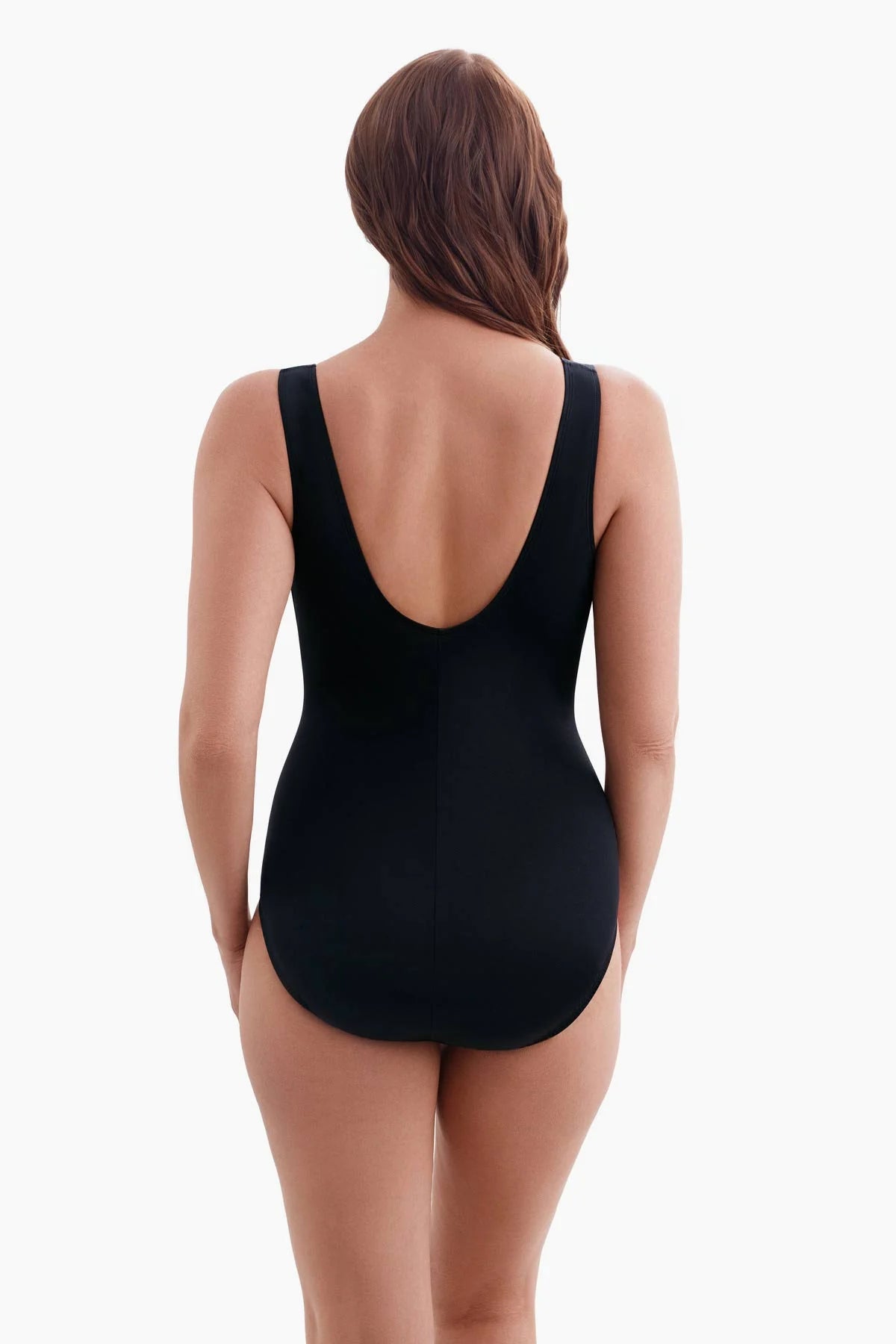 Longitude Long Torso Piped Side Shirred Surplice One Piece - Beaded Glam