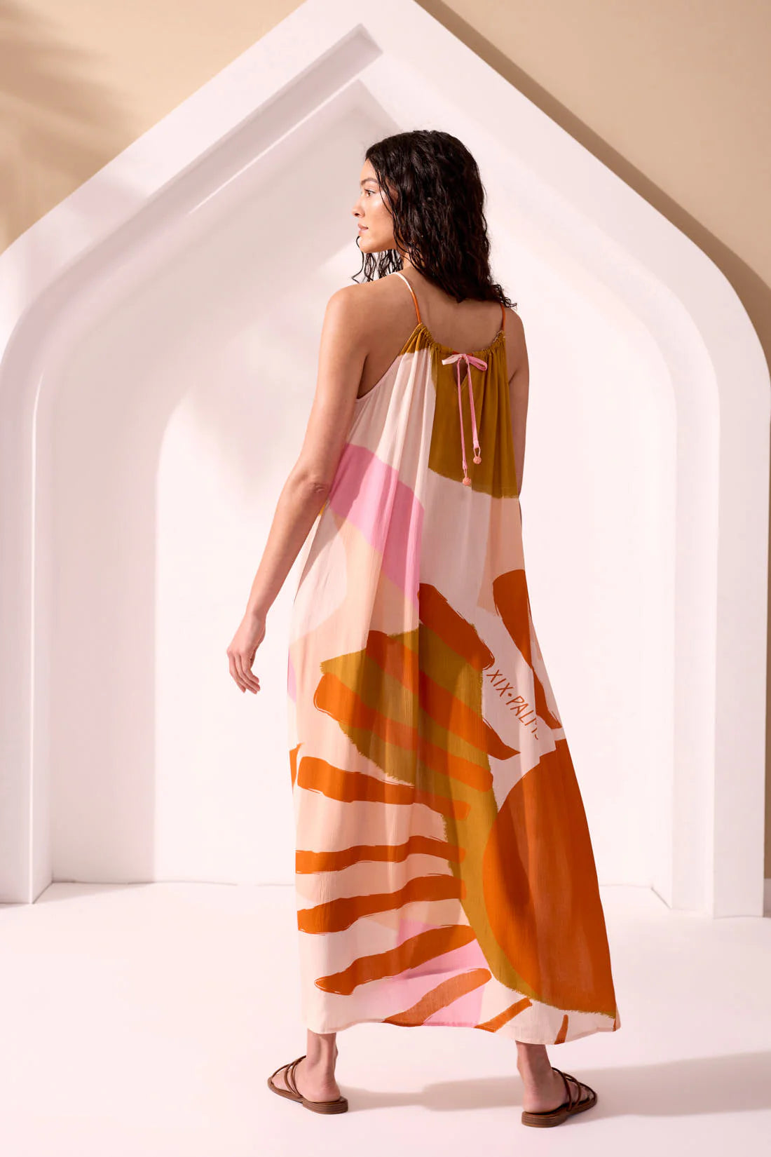 XIX Palms SUMMERLAND Wear Two Ways Braided Halter Neck Maxi Dress