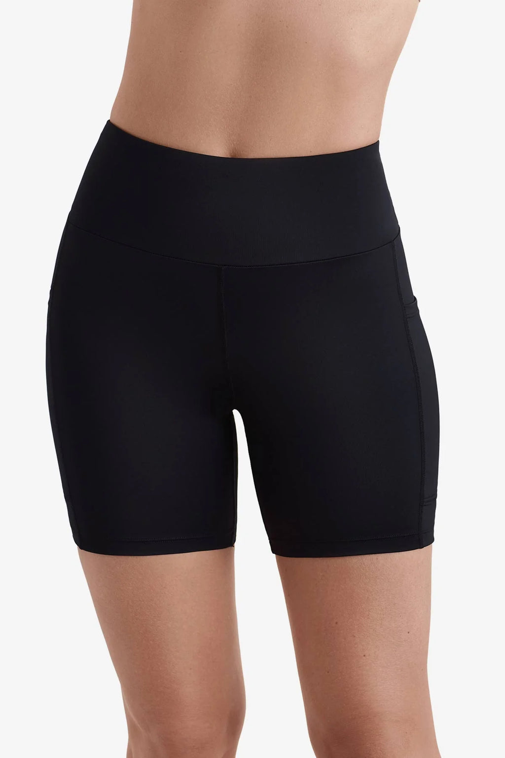 Shape Solver Yoga Waist Midi Swim Short Swim Bottom