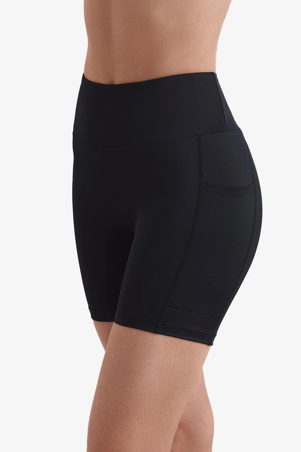 Shape Solver Yoga Waist Midi Swim Short Swim Bottom
