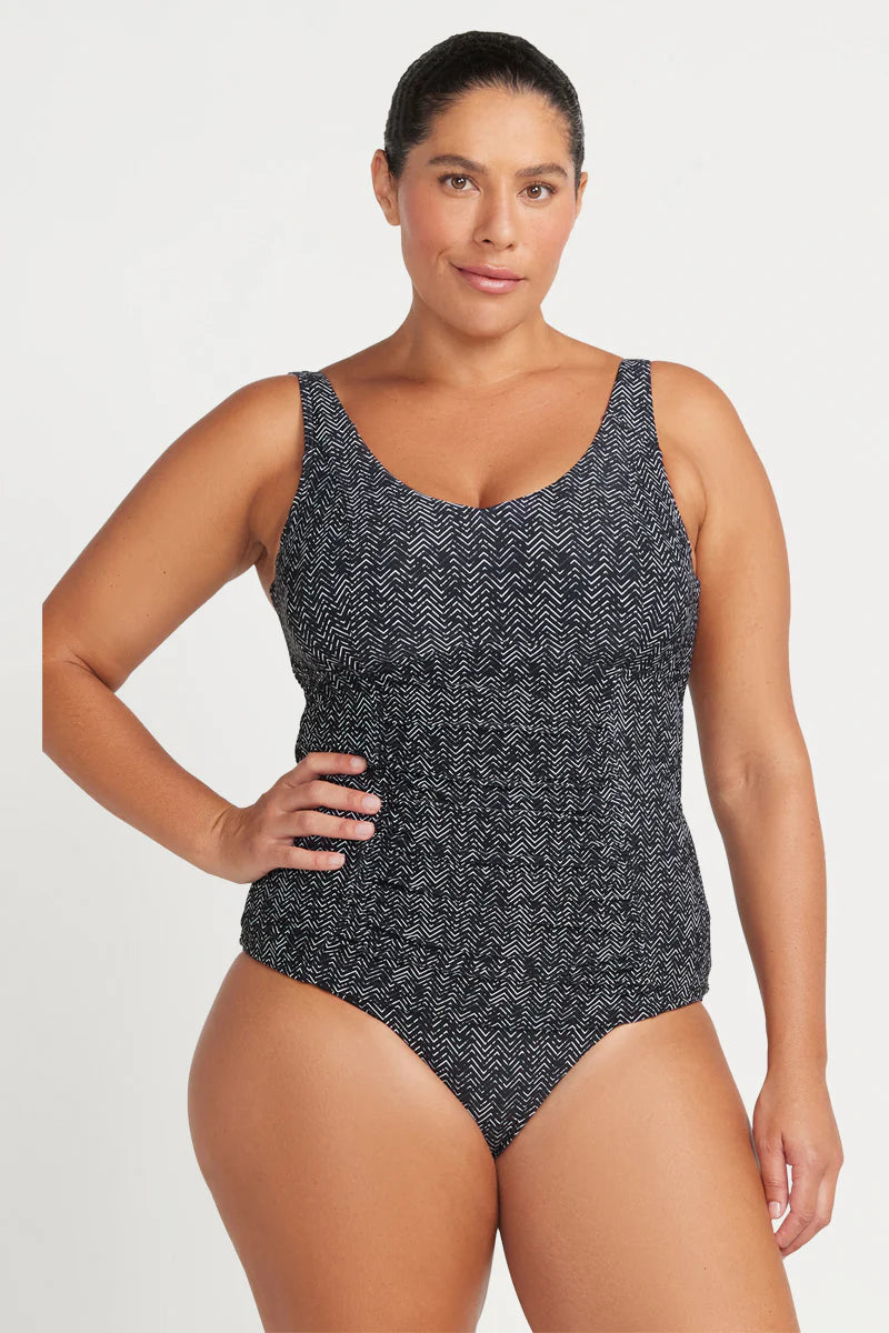 Artesands Zig Zag Raphael E / F Cup Underwire Tankini Top