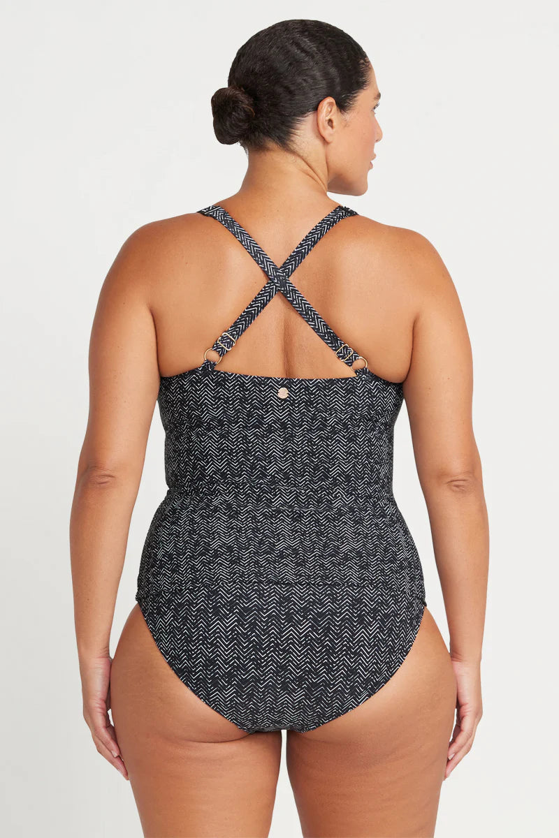 Artesands Zig Zag Raphael E / F Cup Underwire Tankini Top