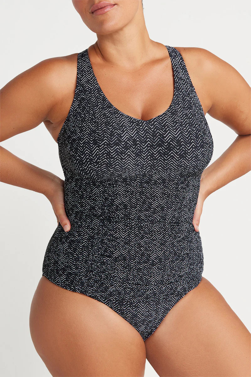 Artesands Zig Zag Raphael E / F Cup Underwire Tankini Top