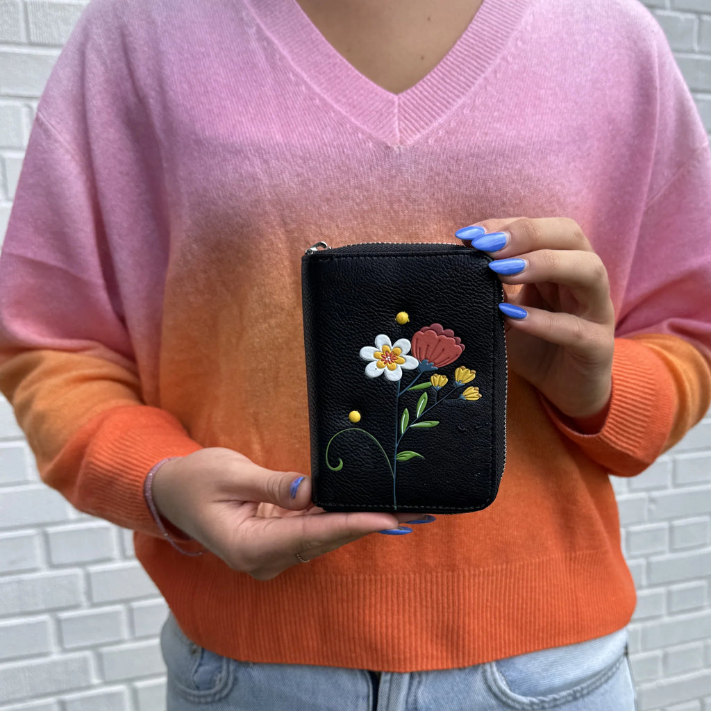 Espe Jasmine Small Zip Wallet Black