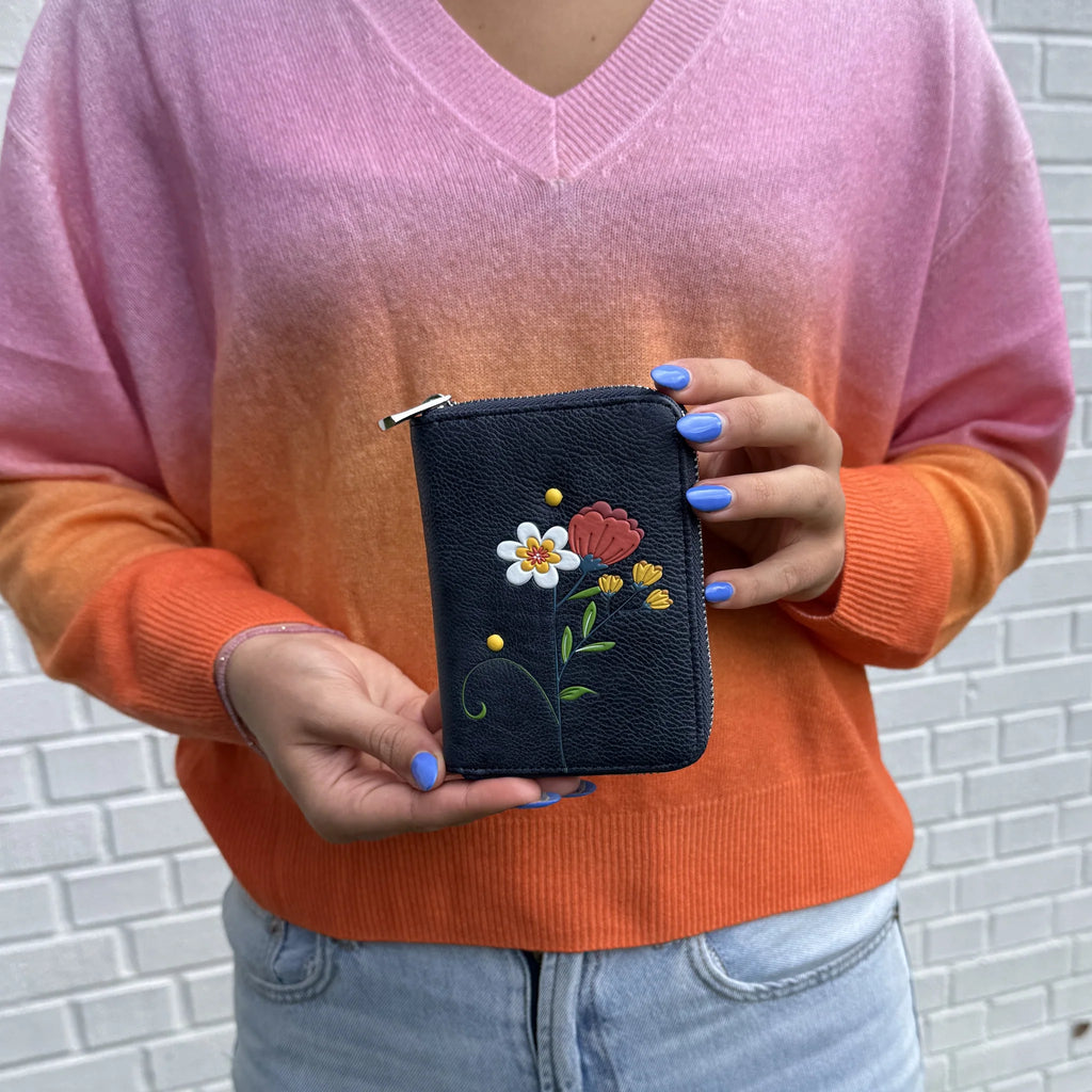 Espe Jasmine Small Zip Wallet Blue