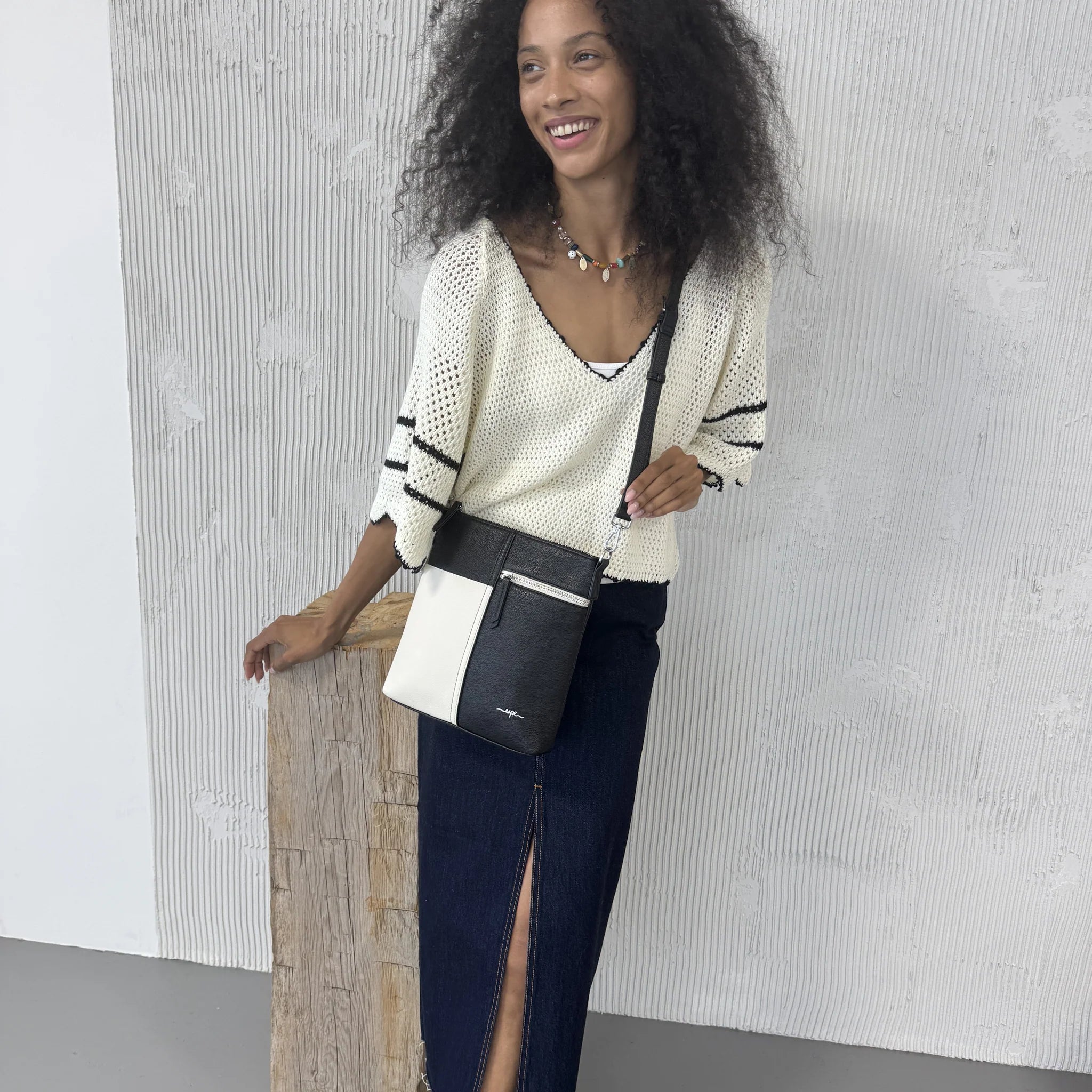 Espe Barrie Two-Tone Crossbody Bag