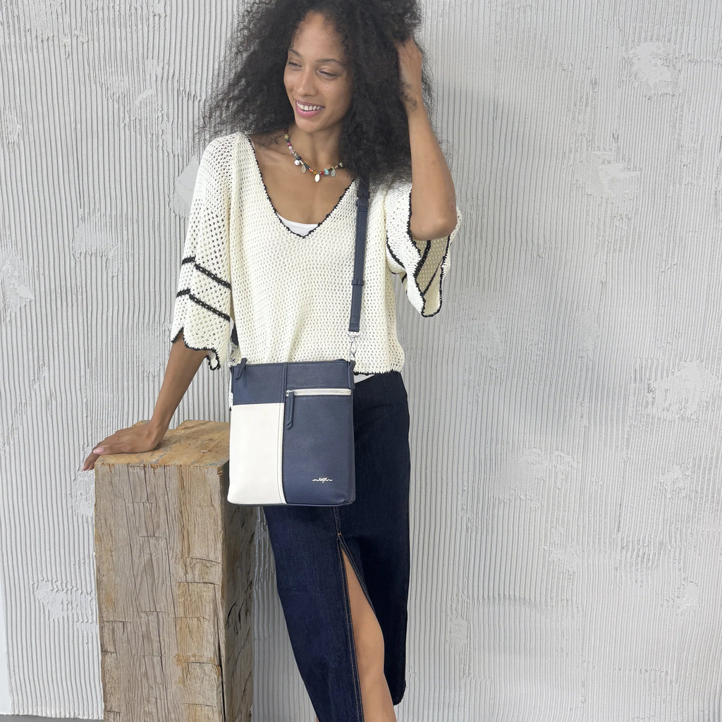 Espe Barrie Two-Tone Crossbody Bag