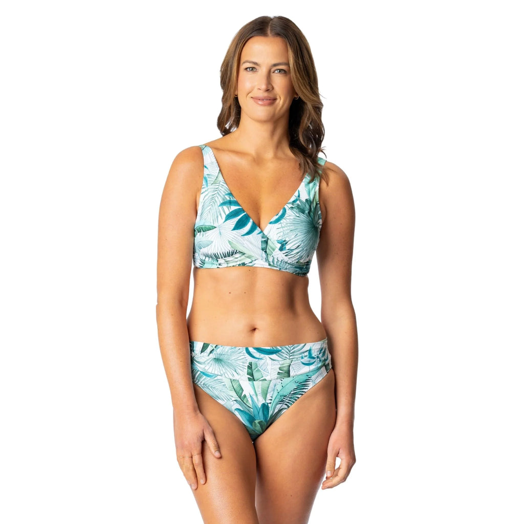 Jantzen Palm Toile Vera Surplice Bra Top