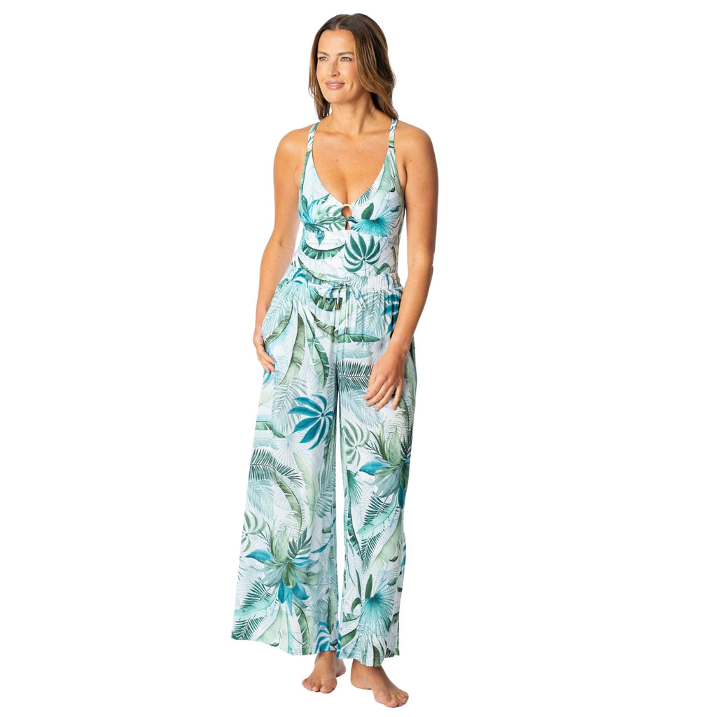 Jantzen Palm Toile Josephone Pull On Pant