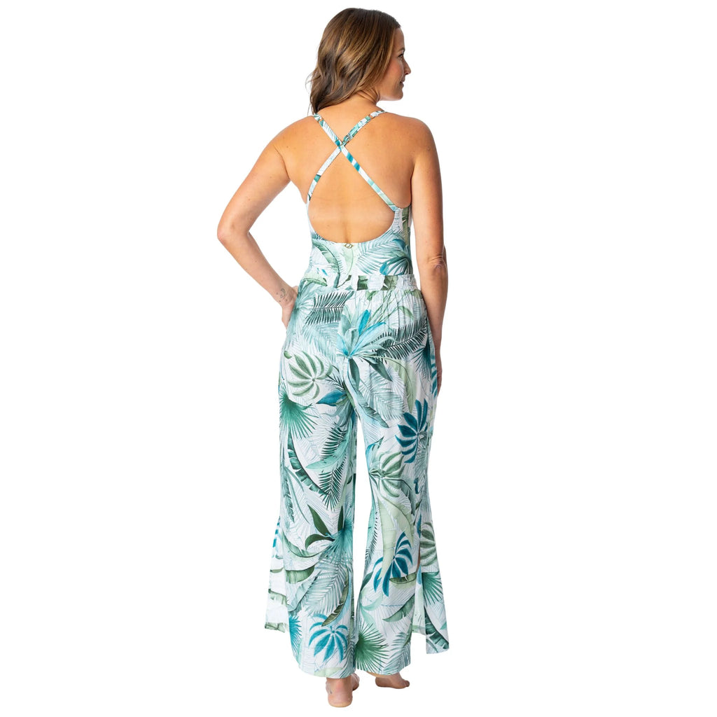 Jantzen Palm Toile Josephone Pull On Pant