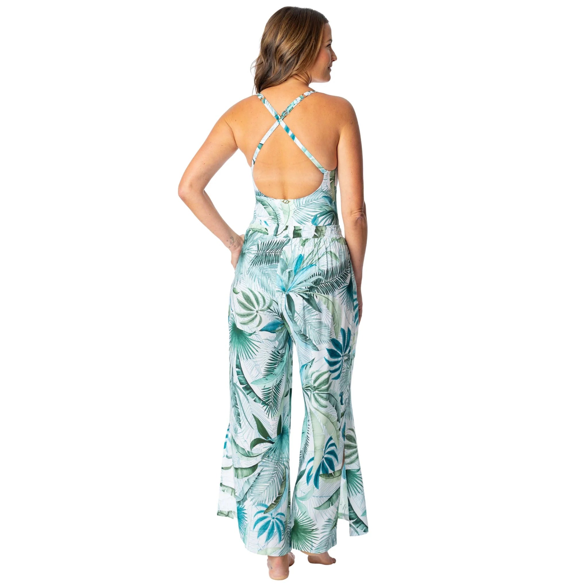 Jantzen Palm Toile Josephone Pull On Pant