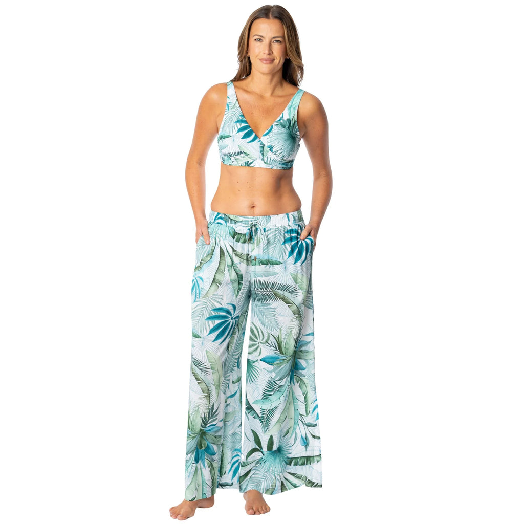 Jantzen Palm Toile Josephone Pull On Pant