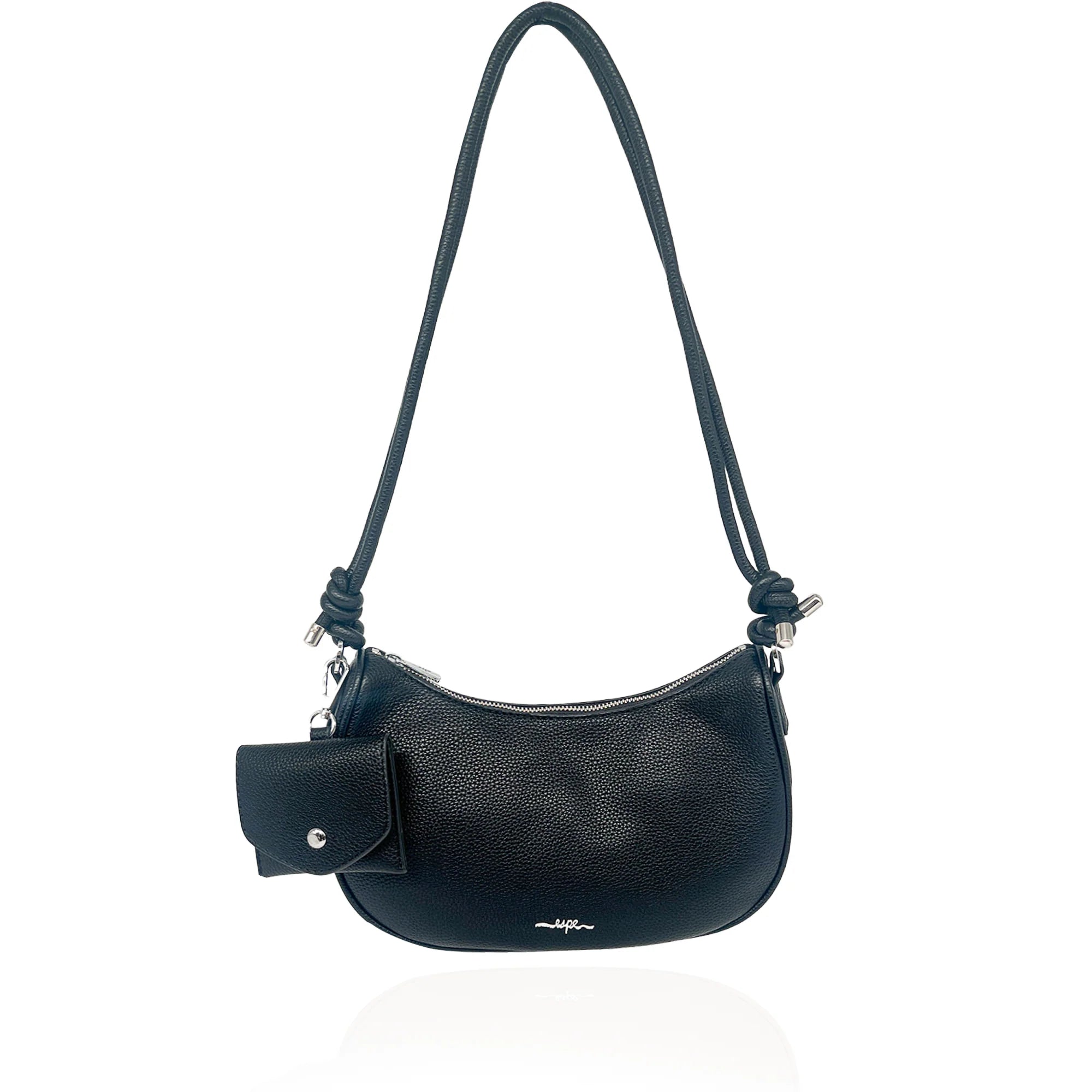 Espe Nadine Convertible Crossbody Shoulder Bag Black