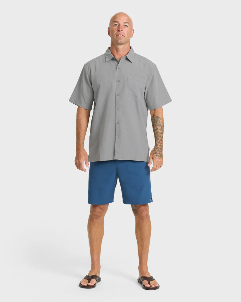 Quiksilver Waterman Centinela Premium Anti-Wrinkle Shirt Grey