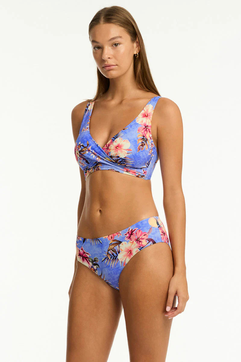 SEA LEVEL AUSTRALIA Blue Hawaii Mid Bikini Pant