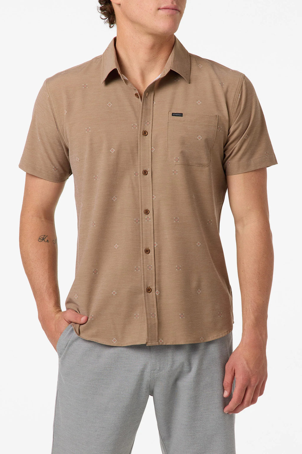 O'Neill TRVLR TRAVERSE WOVEN SHIRT Dark Khaki