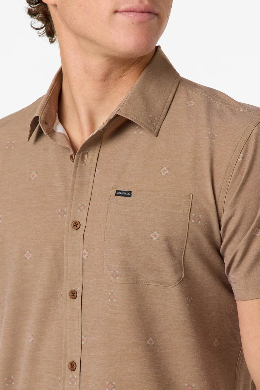 O'Neill TRVLR TRAVERSE WOVEN SHIRT Dark Khaki