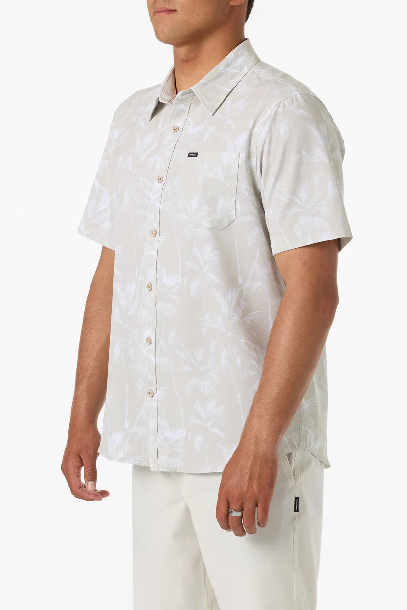 O'Neill UPF SLUB RELAXED SHORT SLEEVE WOVEN SHIRT LGT Khaki 2