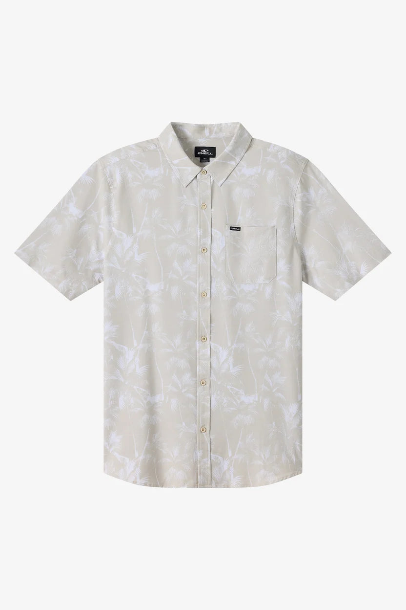 O'Neill UPF SLUB RELAXED SHORT SLEEVE WOVEN SHIRT LGT Khaki 2
