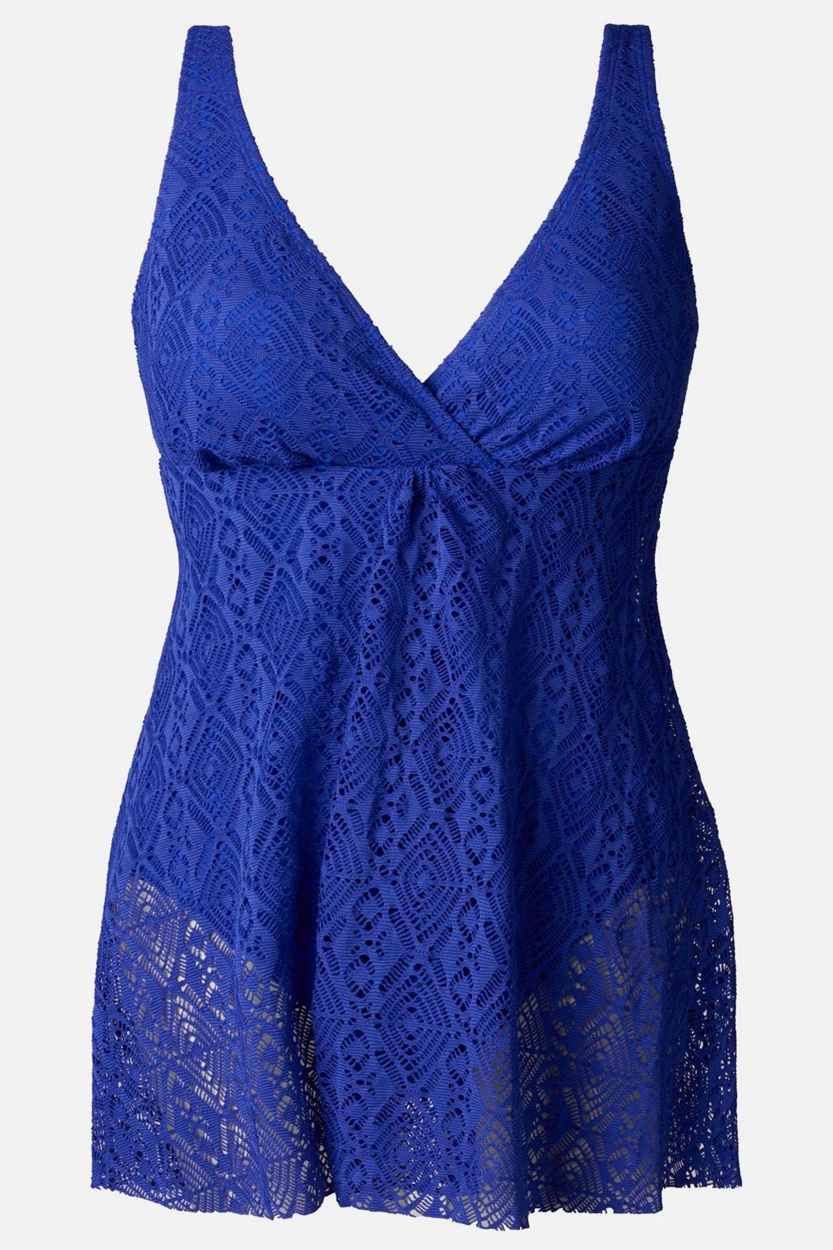 Shape Solver Flyaway Swim Dress - Royal Blue Crochet Au Lait