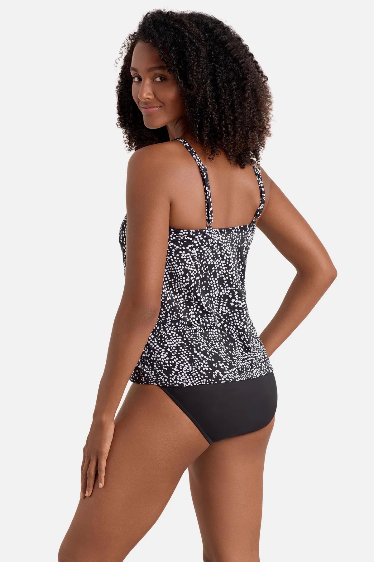 Shape Solver High Neck Tankini Top - Pebble Beach