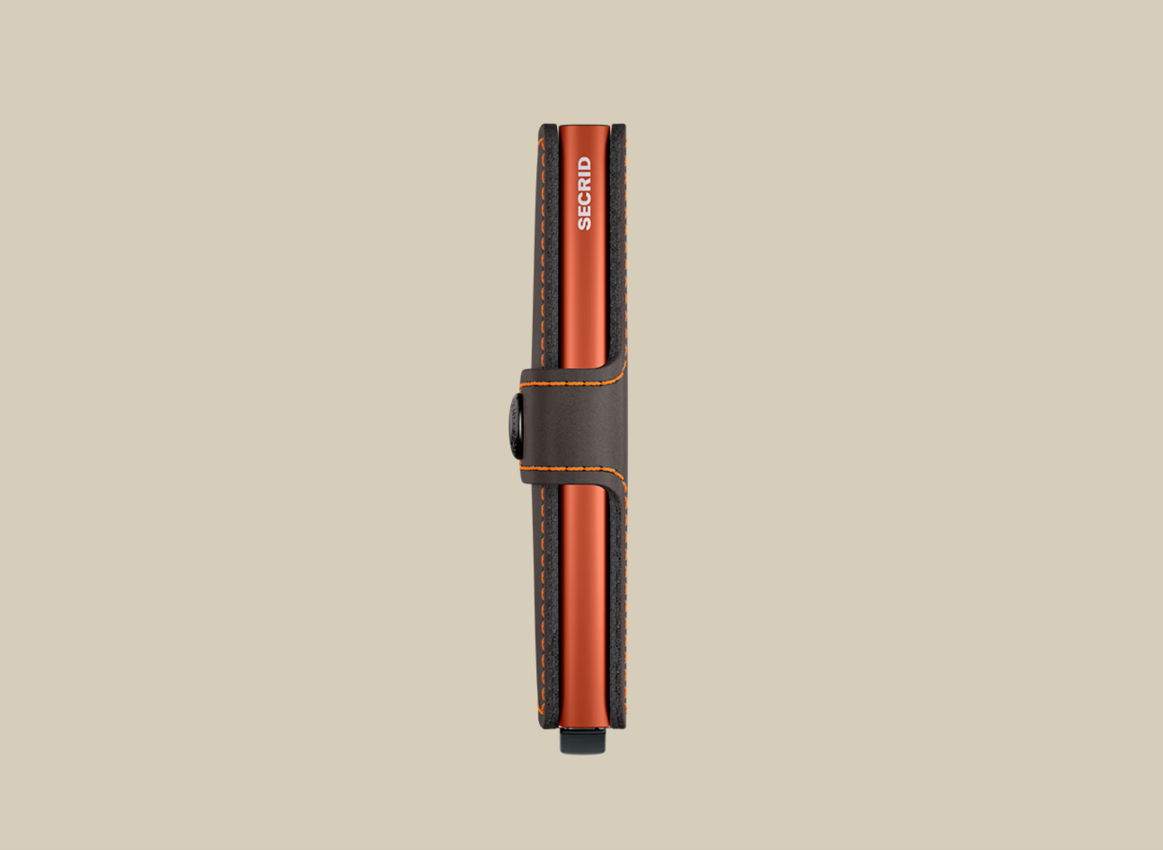 Secrid Miniwallet - Matte Truffle & Orange