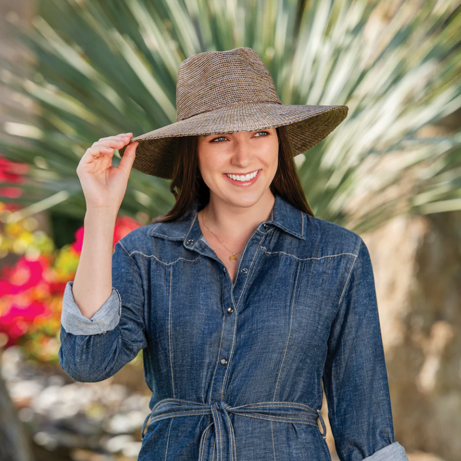 Wallaroo Victoria Fedora Suede Sun Hat Suede