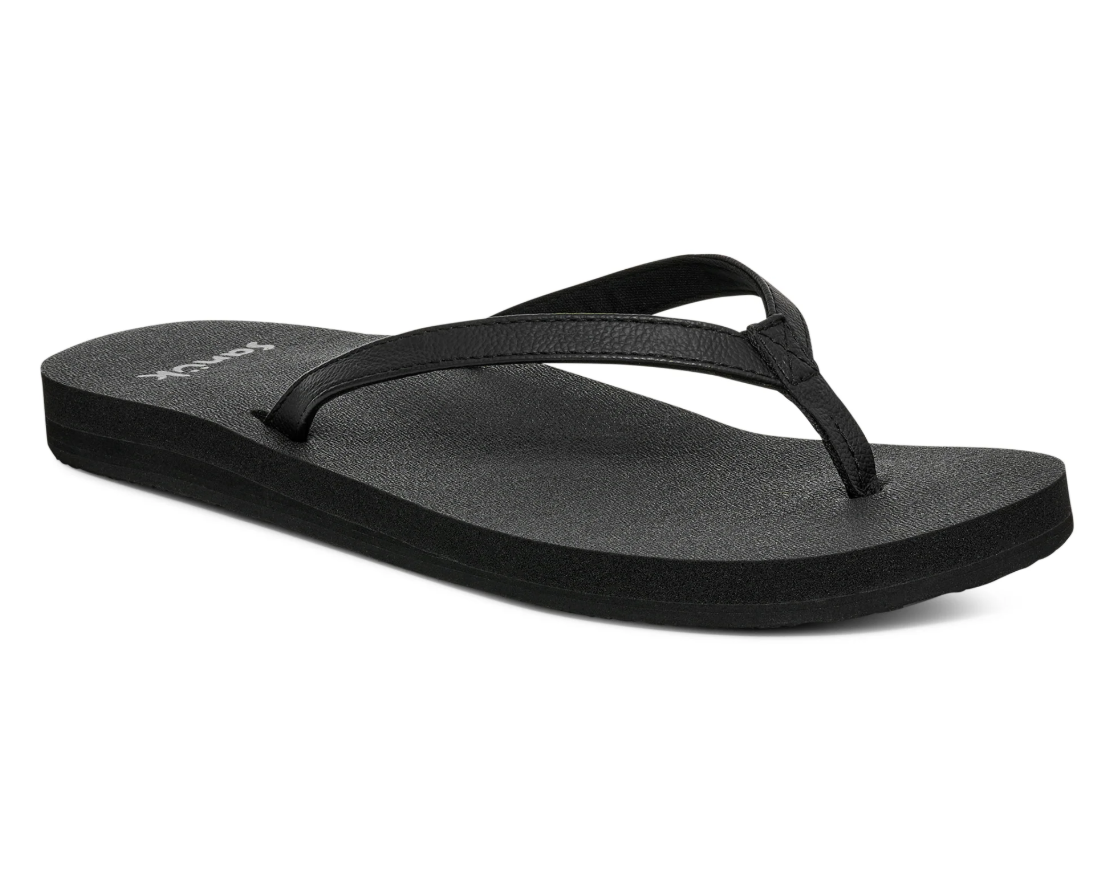 Sanuk Womens Yoga Joy II Sandals Black