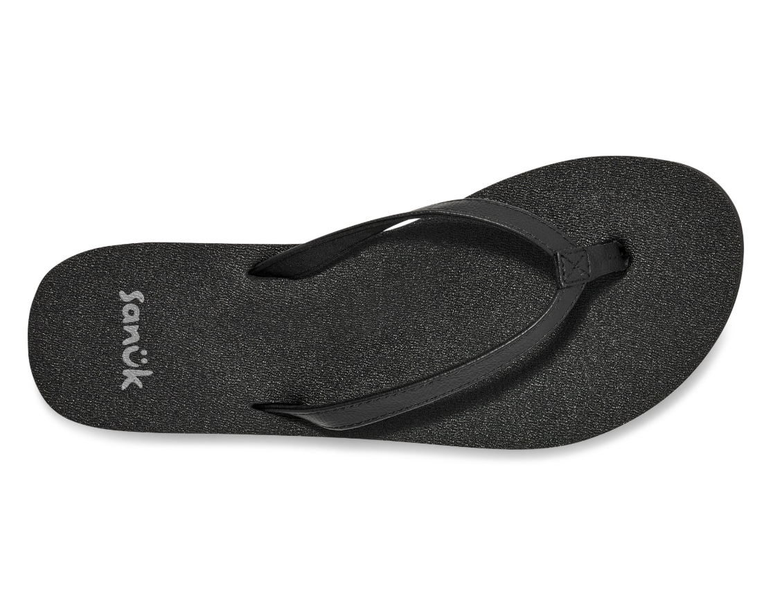 Sanuk Womens Yoga Joy II Sandals Black