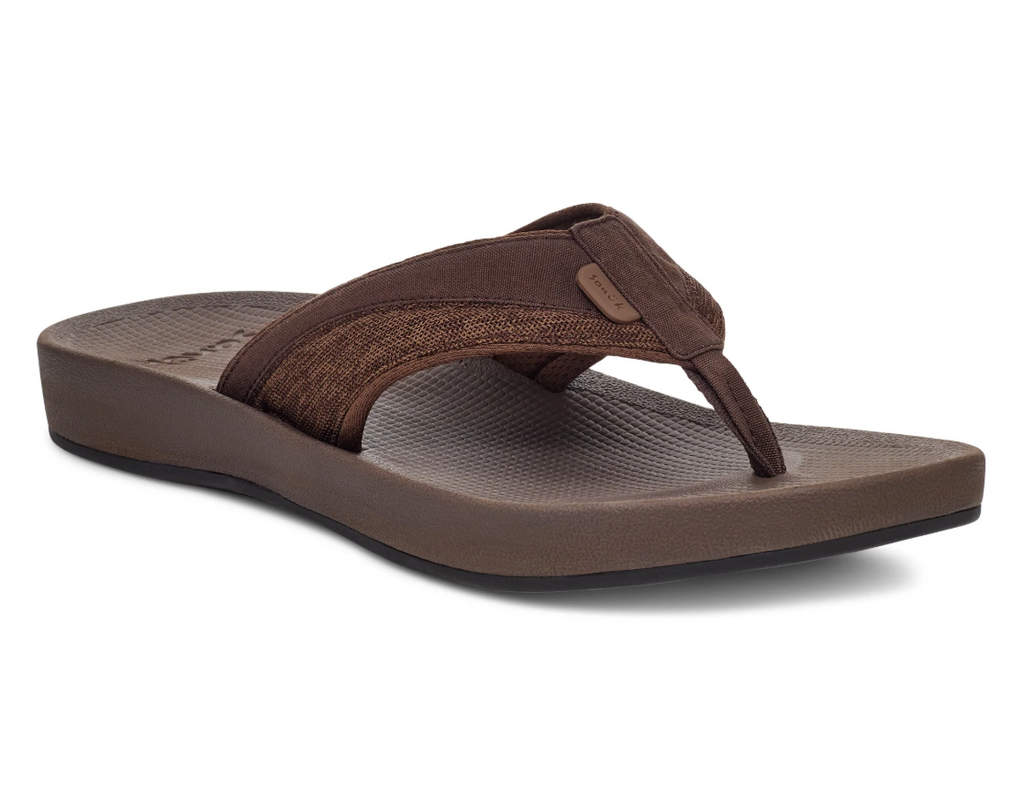 Sanuk Mens Cosmic Seas Mesh Sandal Brown