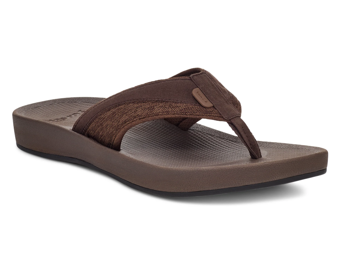 Sanuk Mens Cosmic Seas Mesh Sandal Brown