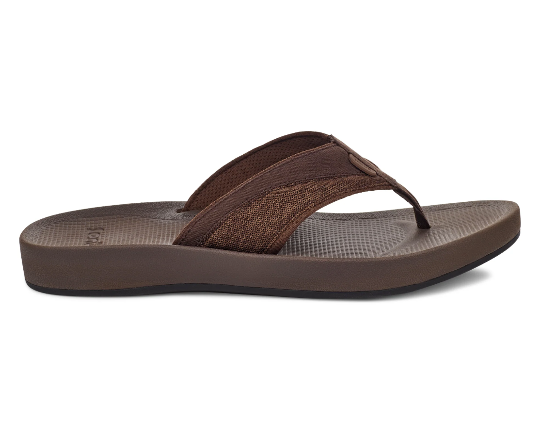 Sanuk Mens Cosmic Seas Mesh Sandal Brown